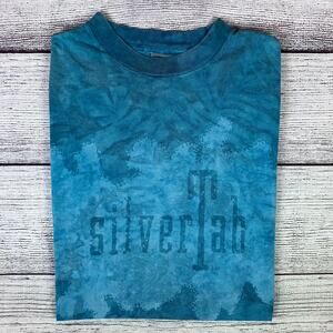 Vintage 1990s Levi's Silvertab Blue Tie Dye T-shirt